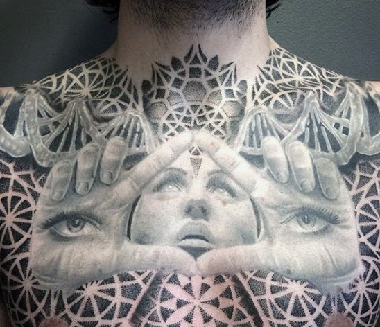 tatuagem geometria sagrada 33
