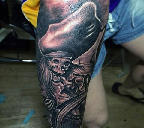 tatuagem pirata 45