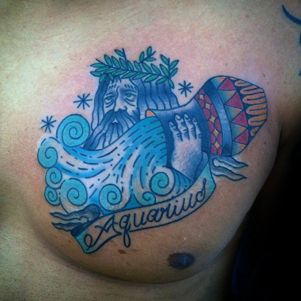 tatuagem signo aquario 04