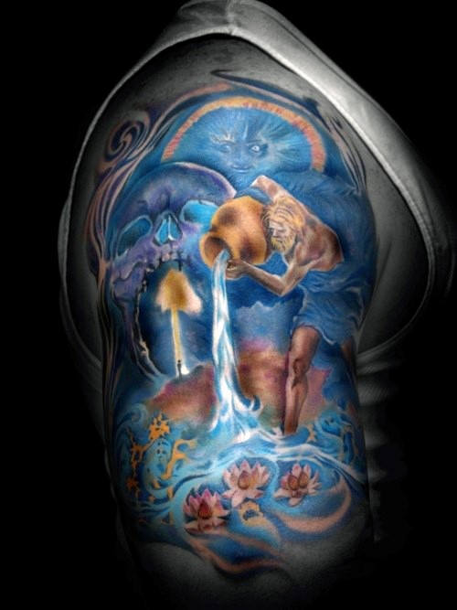 tatuagem signo aquario 28