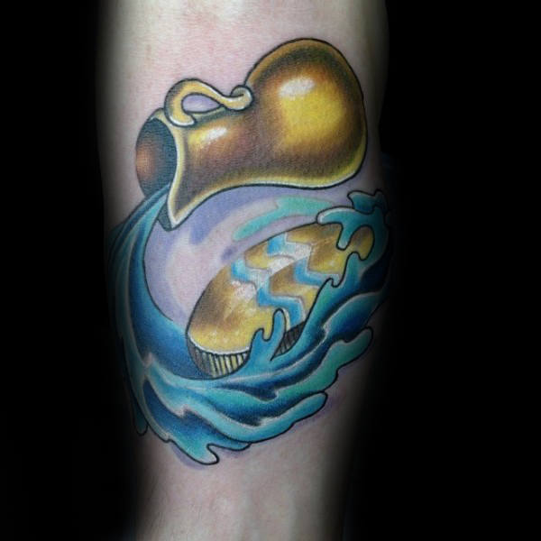 tatuagem signo aquario 37
