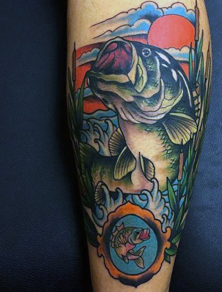 75 Lindas tatuagens de pesca e o que elas significam