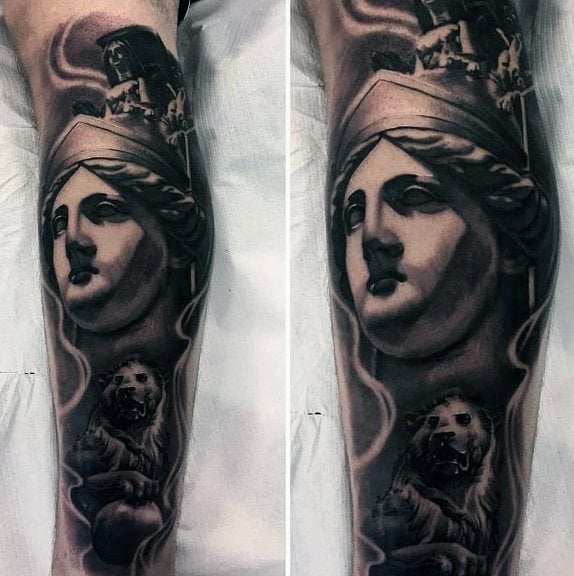 tatuagem deusa atena 109