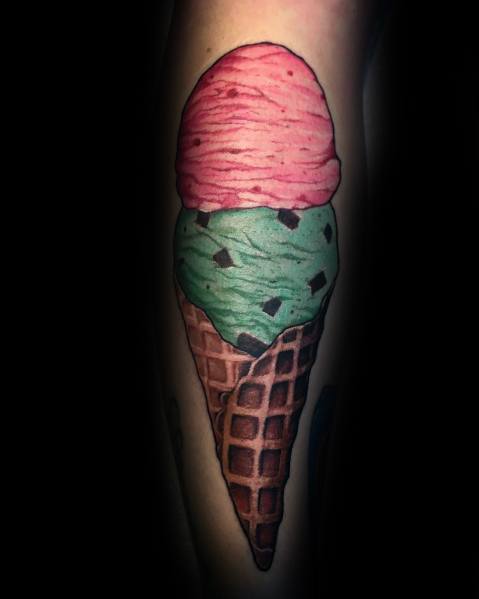 tatuagem sorvete gelado 163