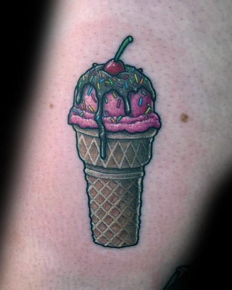 tatuagem sorvete gelado 40