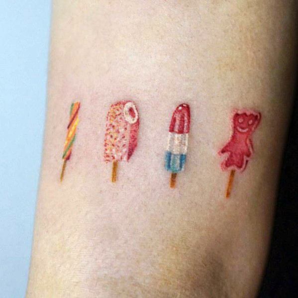 60 Tatuagens de sorvetes e gelados e o que elas querem dizer
