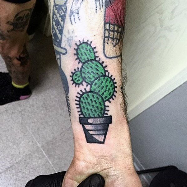 65 de tatuaje cu cactuși (cu semnificația lor)