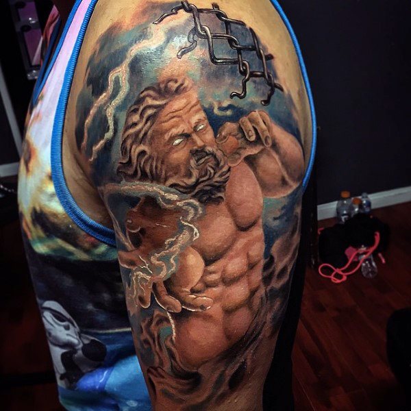 70 de tatuaje cu Zeus (cu semnificația lor)