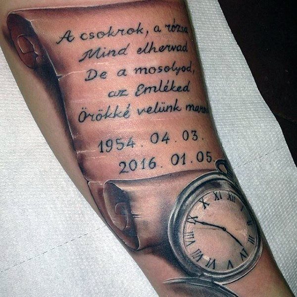 54 de tatuaje cu pergamente antice (cu semnificația lor)